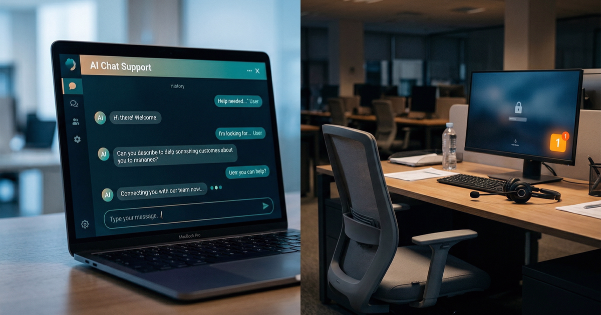 Warm handoff from AI to human support