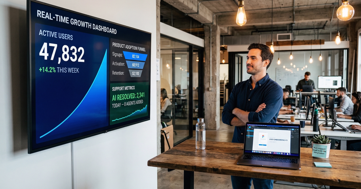 Why PLG Companies Need AI Support That Scales